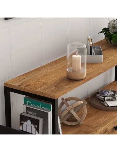 Dulap Tip Consola 120 X 75 X 30 Nero v2 - Walnut  - 4