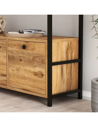 Dulap Tip Consola 120 X 75 X 30 Nero v2 - Walnut  - 5