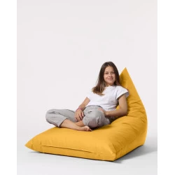 Fotoliu Puf Bean Bag Pyramid Big Bed Pouf - Yellow - 1