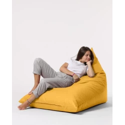 Fotoliu Puf Bean Bag Pyramid Big Bed Pouf - Yellow - 2