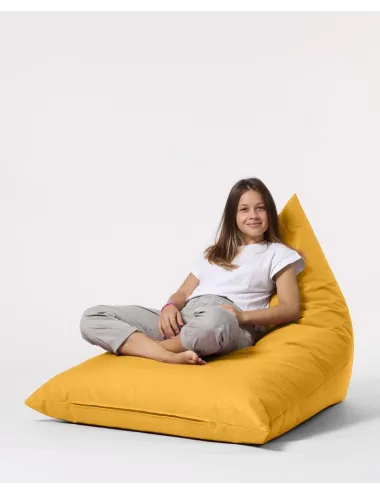 Fotoliu Puf Bean Bag Pyramid Big Bed Pouf - Yellow  - 3
