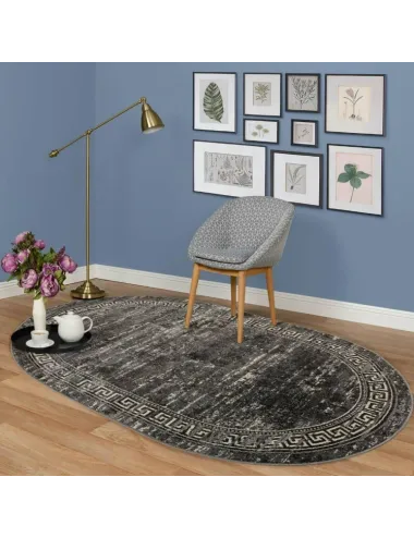 Covor Modern Oval Mira Gri 24001 - 2