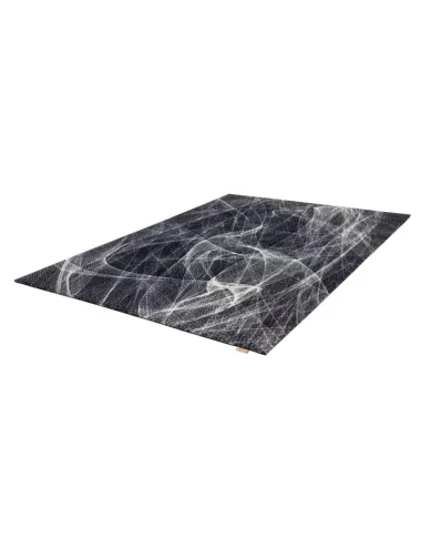 Covor lana Fractals Black - 2