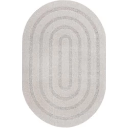 Covor Oblos Light Grey Oval - 1