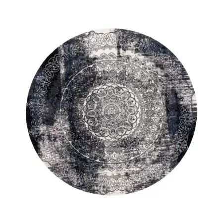 Covor lana Currus negru cerc  - 1
