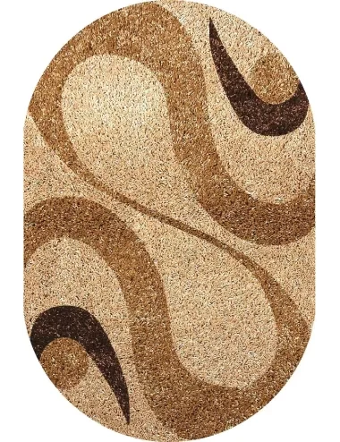Covor Fantasy12506-11 Shaggy Oval Nuante Maro - 1