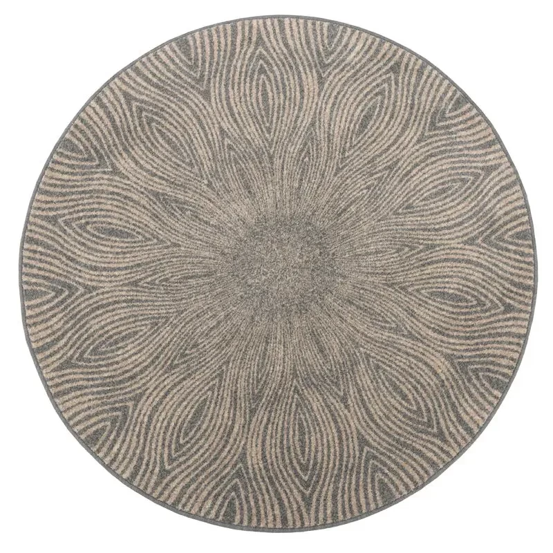 Covor lana rotund Nasto popiel grey  - 1