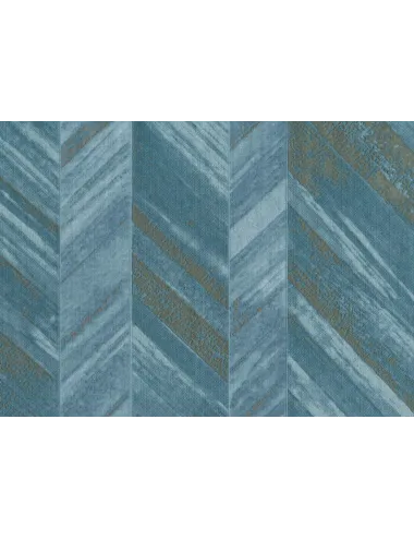 Tapet albastru model geometric 24643  - 1