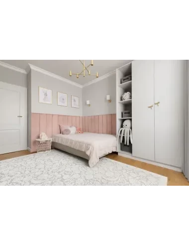 Covor lână în reliel Alulala light grey  - 3