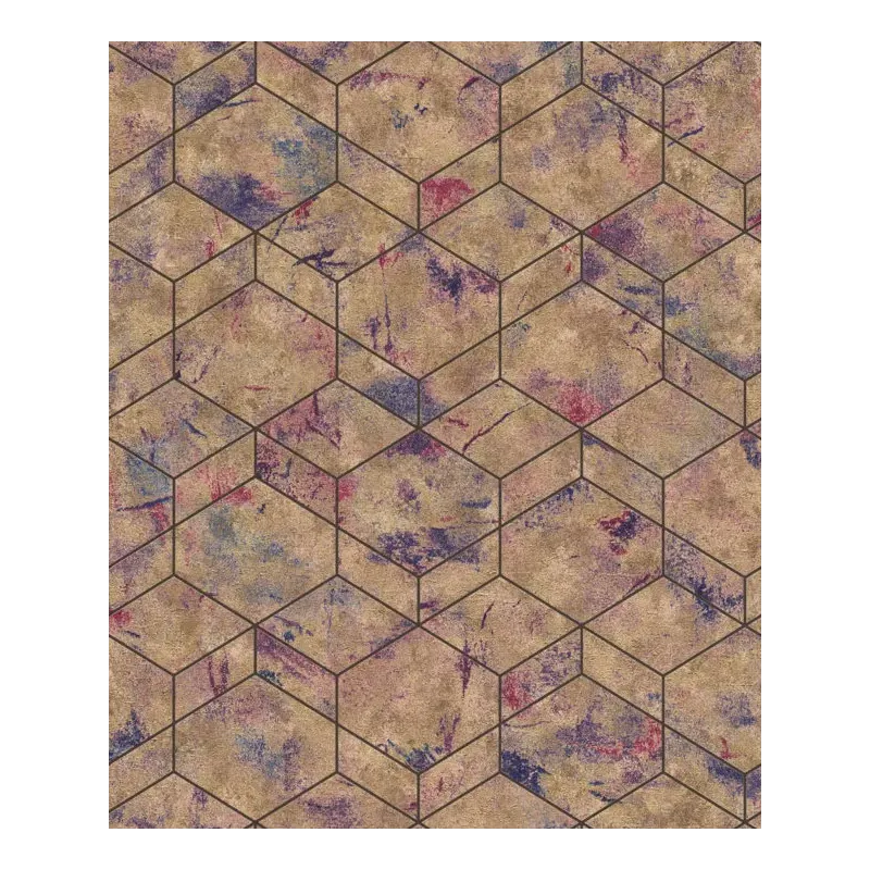 Tapet geometric  Rasch  649611  - 1
