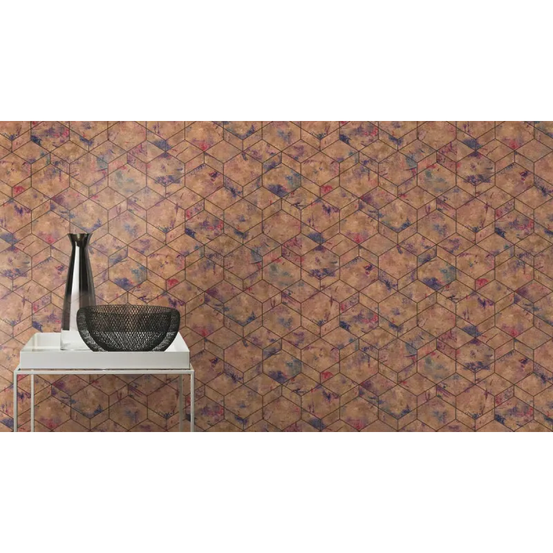 Tapet geometric  Rasch  649611  - 2