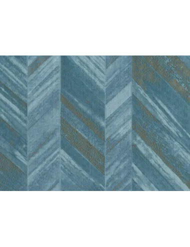 Tapet albastru model geometric 24643 - 1