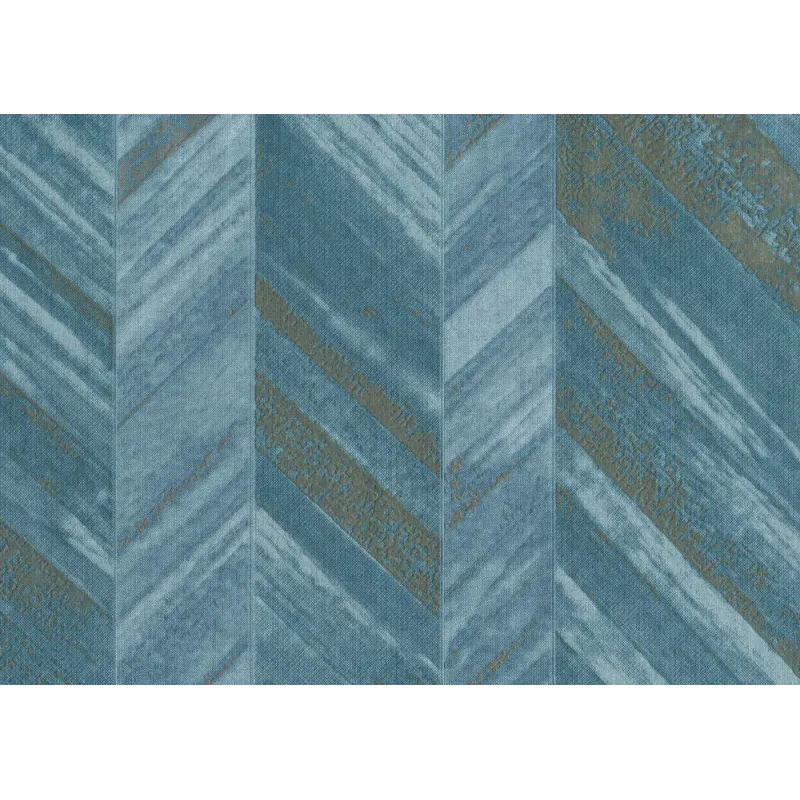 Tapet albastru model geometric 24643  - 1