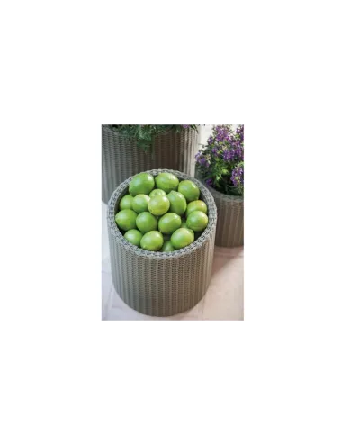 Ghiveci pentru flori, rotund, gri  - 2