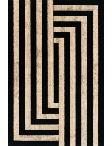 Covor lana Art Deco II black - 1
