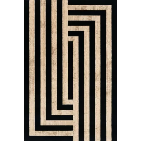Covor lana Art Deco II black  - 1