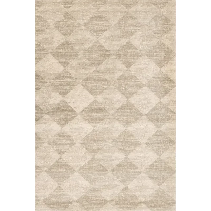 Covor lana Checkered  beige  - 1
