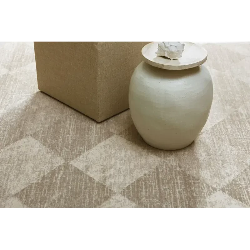 Covor lana Checkered  beige  - 3