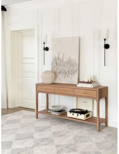 Covor lana Checkered  grey  - 3