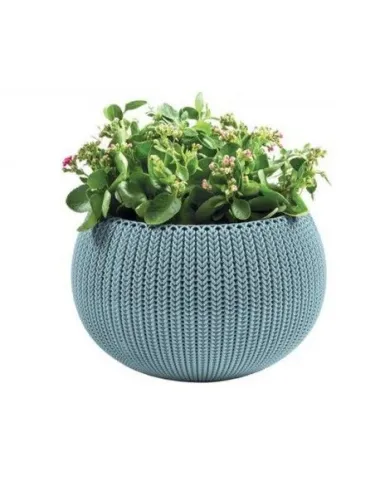 Ghiveci pentru flori, rotund, suspendabil, albastru  - 1