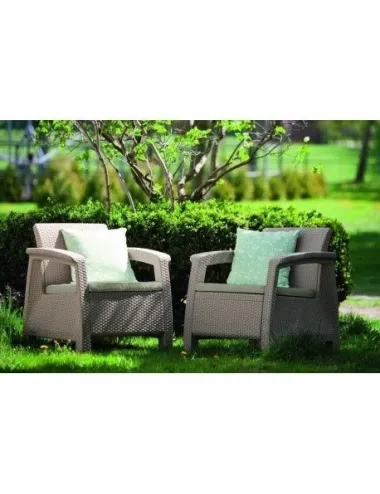 Set mobilier gradina, maro - 1