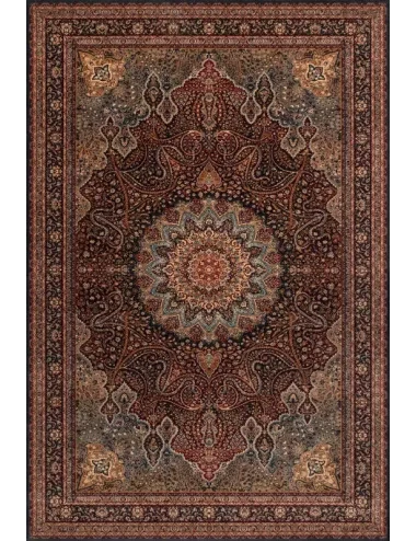 Covor lana Namak dark red - 1