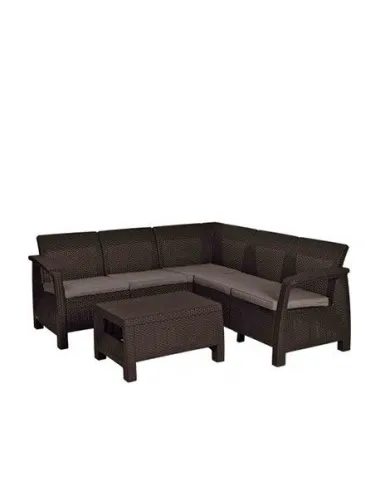 Set mobilier pentru gradina Relax, maro  - 1