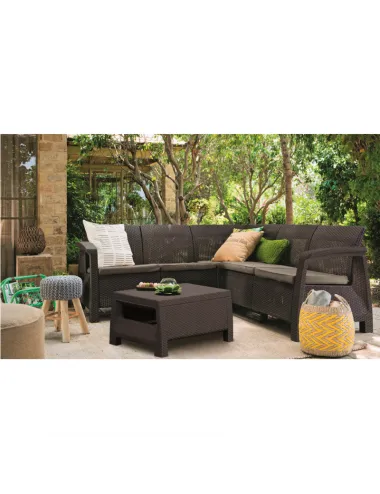 Set mobilier pentru gradina Relax, maro  - 2