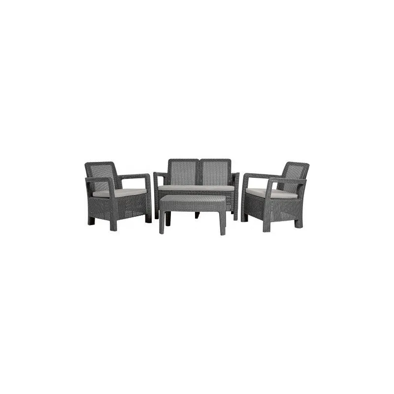 Set mobilier gradina graphite, 2 fotolii, canapea, masuta - 5 Set mobilier gradina graphite, 2 fotolii, canapea, masuta - 5