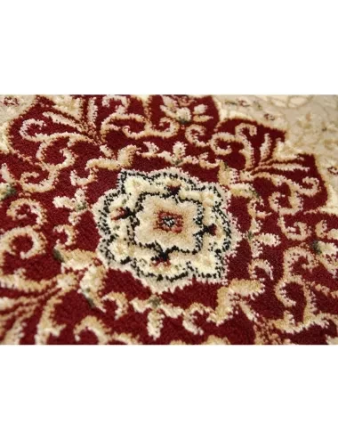 Covor bordo clasic cu forme geometrice