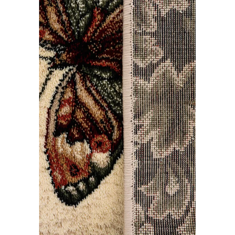 Covor modern oval lotus fluturi 1607  - 3