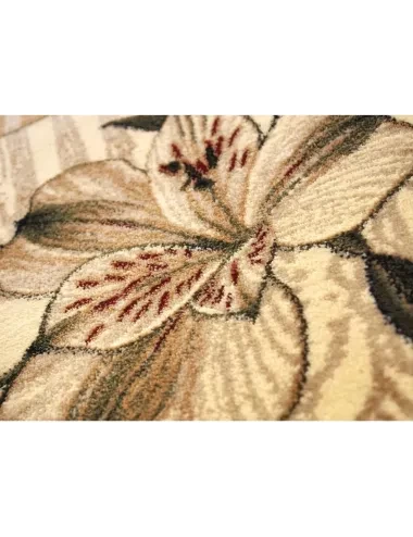 Covor maro cu flori living