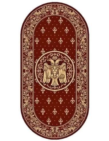 Covor bisericesc rosu grena vultur bicefal Lotus 15032-210