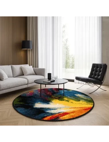 Covor rotund multicolor Kolibri 11017-180  - 3