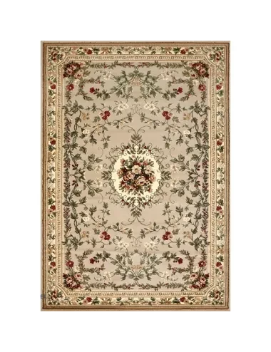 Covor clasic sintetic cu desen floral