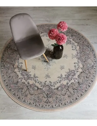 Covor lana Dafne alabaster cerc  - 2