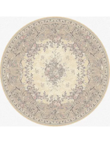 Covor lana Dafne alabaster cerc  - 1