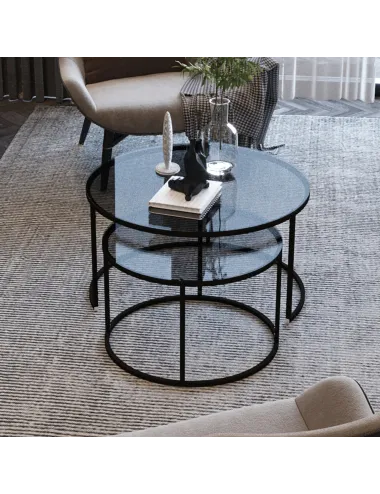 Set 2 Masute Cafea Tokyo - Black 60  - 1