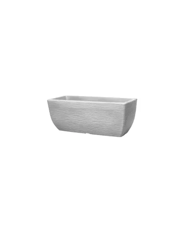Ghiveci orizontal din plastic, pentru flori, gri, 20L - 1