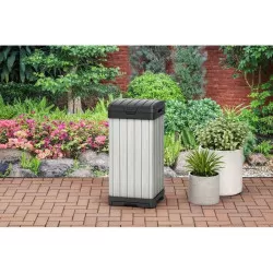 Cos pentru gunoi, gri, 125L  - 1