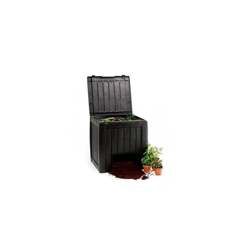 Compostor pentru gradina, maro, 340L  - 3