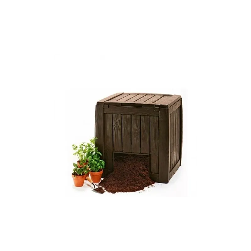 Compostor pentru gradina, maro, 340L - 4 Compostor pentru gradina, maro, 340L - 4