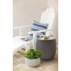 Masuta pentru gradina, rotunda, gri, 41L  - 3