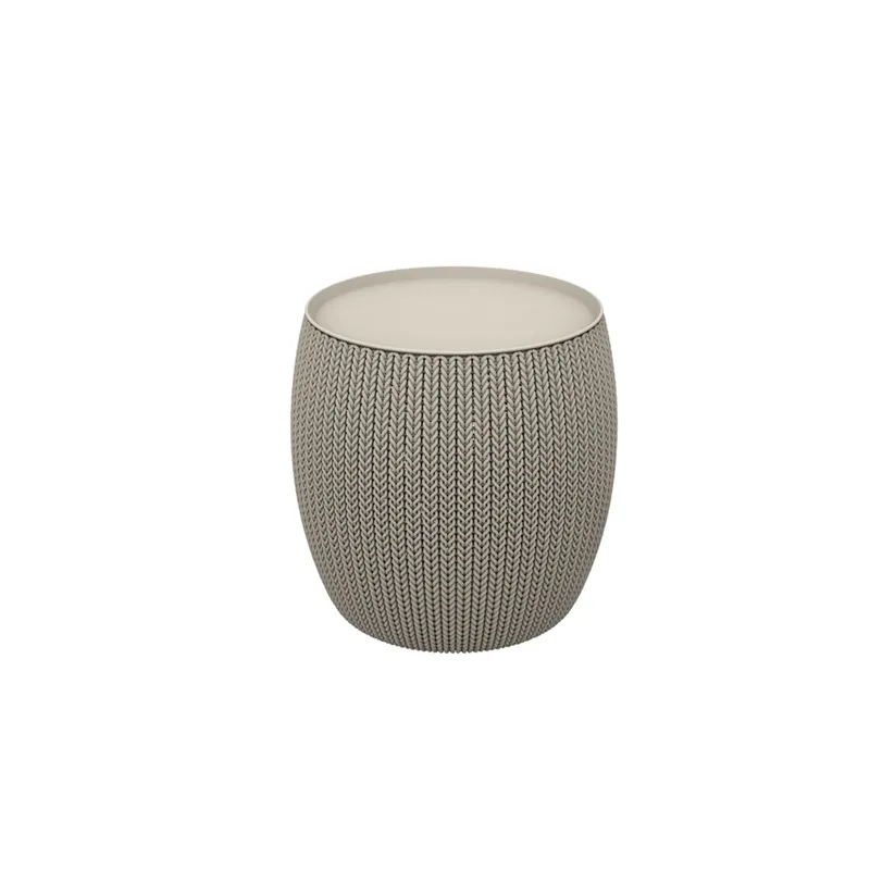 Masuta pentru gradina, rotunda, gri, 41L - 1 Masuta pentru gradina, rotunda, gri, 41L - 1