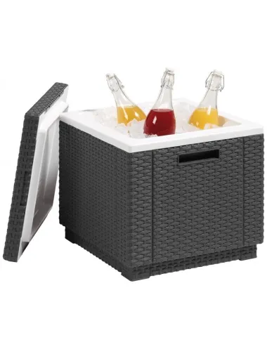 Cutie depozitare Ice Cube, tip scaun, gri, patrat  - 5