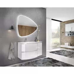 Lavoar din compozit, 70, alb, 69x13.2x50.5 cm - 1