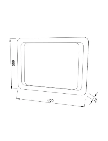Set mobilier baie, cappuccino, complet, Sole 80 cm  - 3