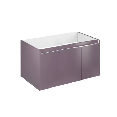 Set mobilier de baie cu baza suspendata, viola pastello, lavoar Cielo 80 - 3