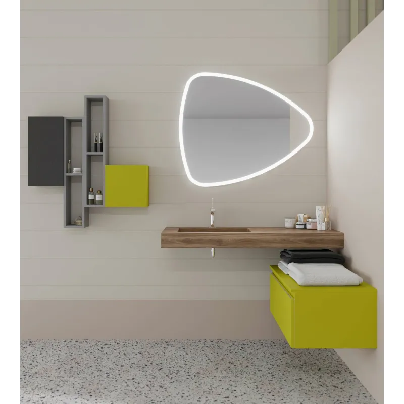 Lavoar din HPL, 100 cm, miere, Idea - 1 Lavoar din HPL, 100 cm, miere, Idea - 1