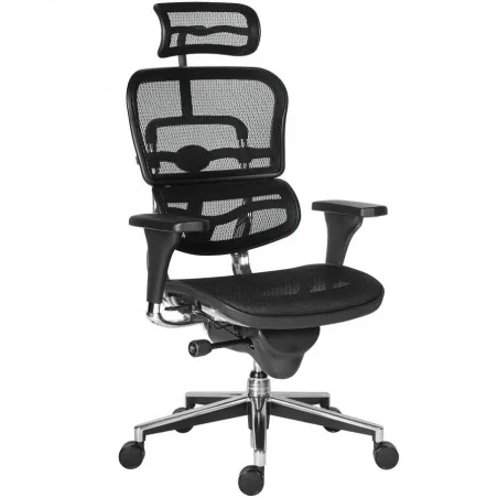 Scaun birou executiv ergonomic mesh negru  - 1
